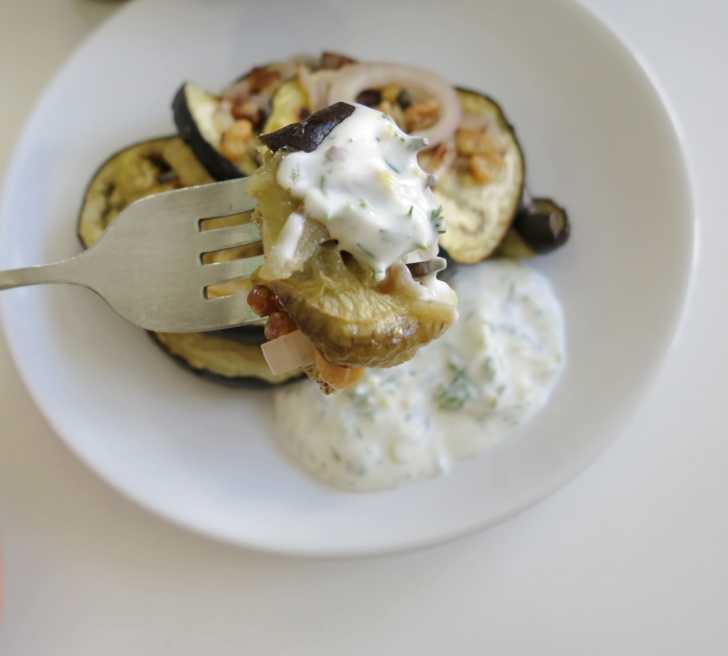 Crispy Eggplant with Dill Sauce 12 Tomatoes