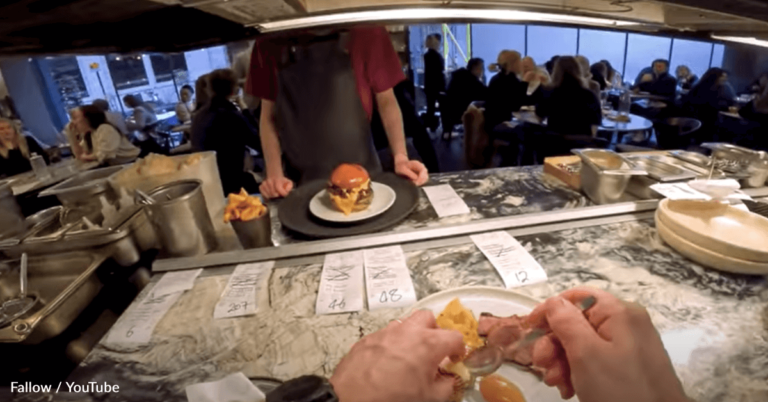 Chef Wears POV GoPro During Busy Restaurant Day