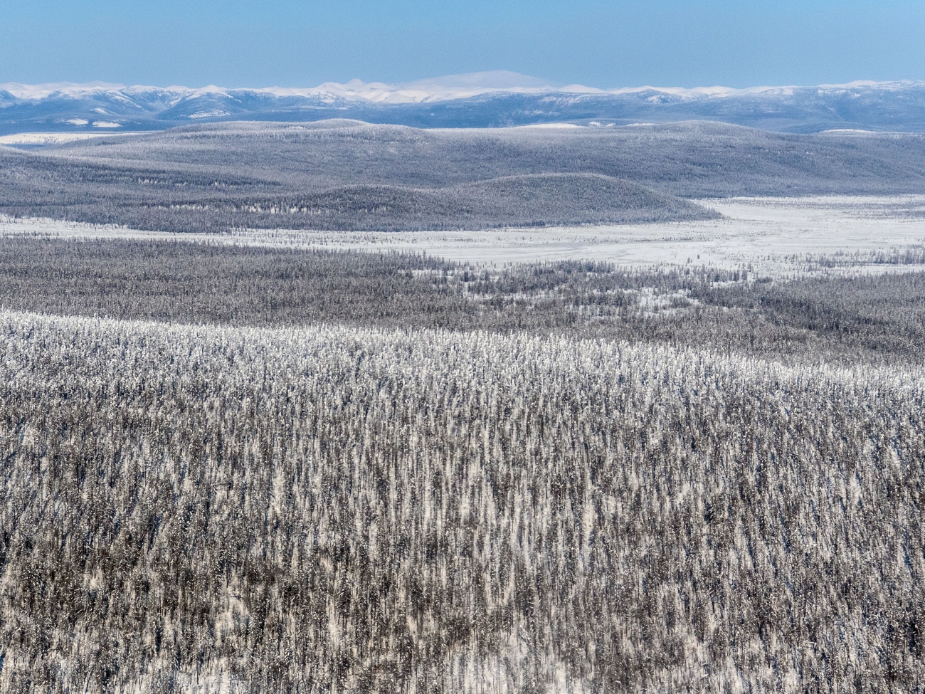 Yakutia landscape in winter