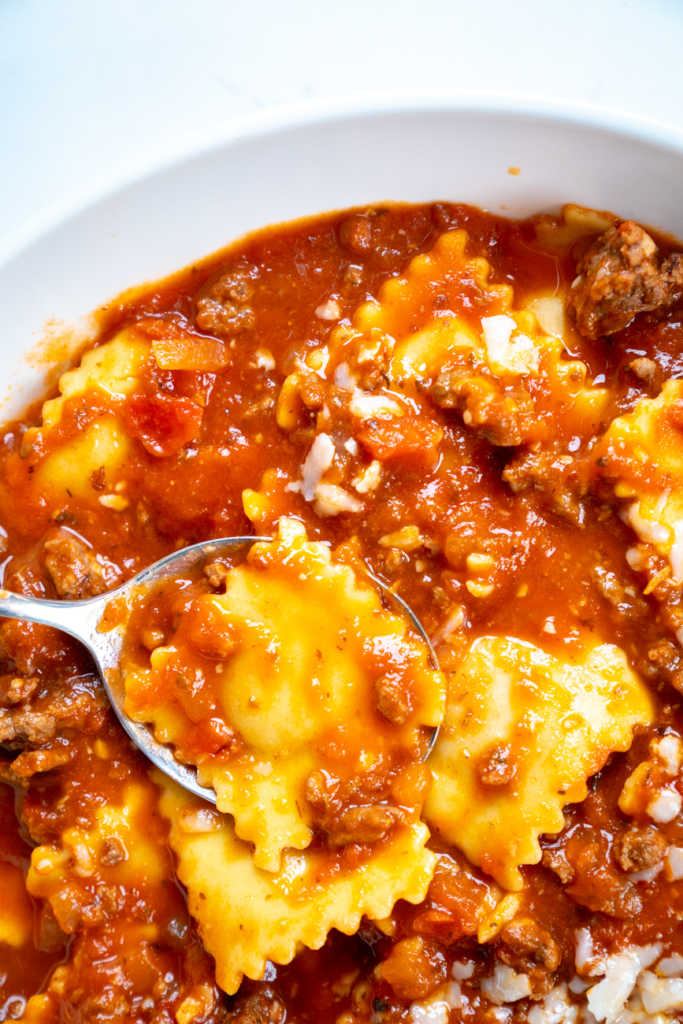 Beef Ravioli Soup 12 Tomatoes