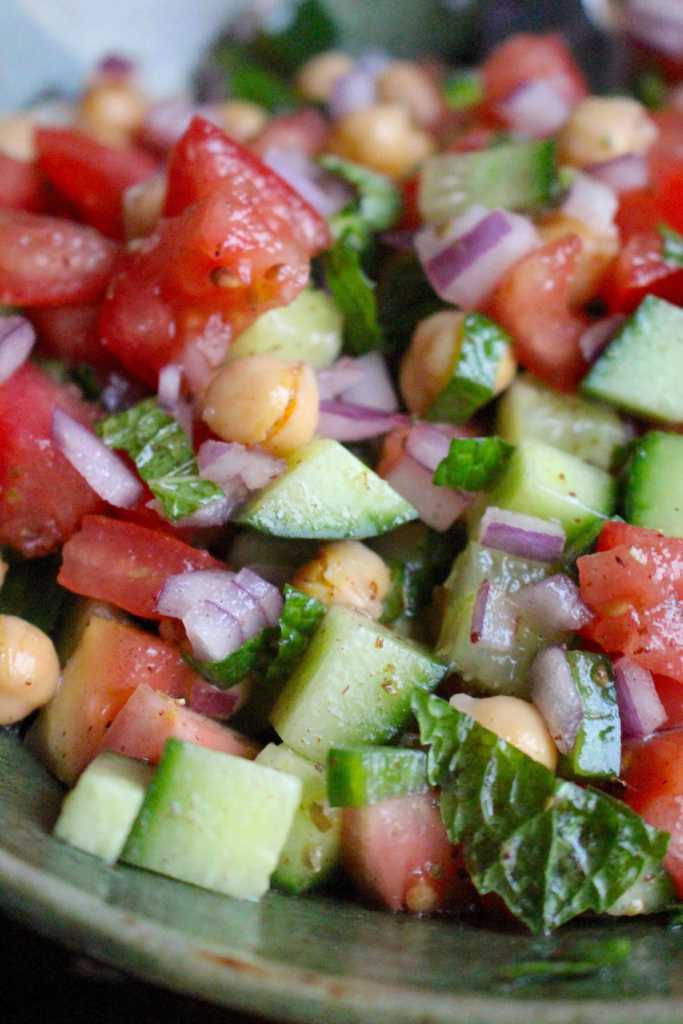 Middle Eastern Chickpea Salad 12 Tomatoes