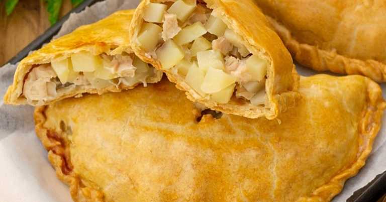 Chicken and Potato Cornish Pasties