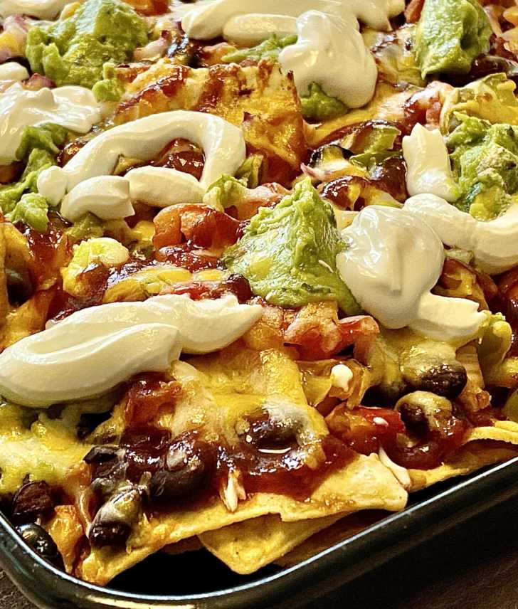 Sheet Pan Loaded BBQ Chicken Nachos | 12 Tomatoes