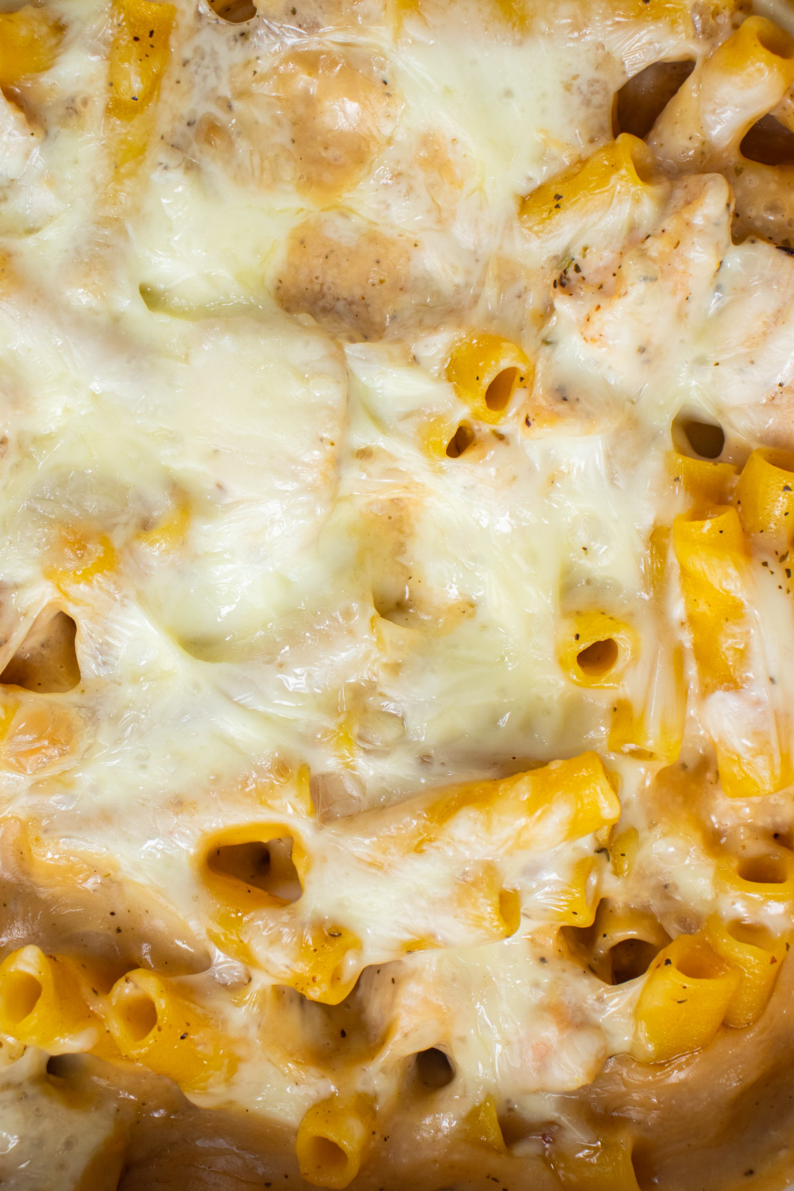 No-Boil Chicken Alfredo Bake - Creamy & Delicious - Fed & Fit