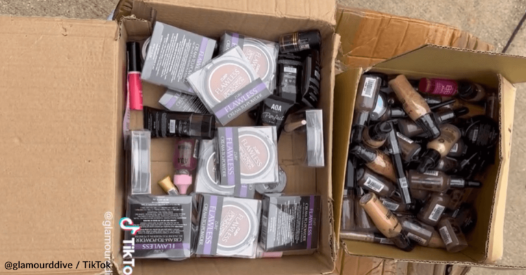 Dumpster Diver Finds Thousands Of Makeup Items In The Trash
