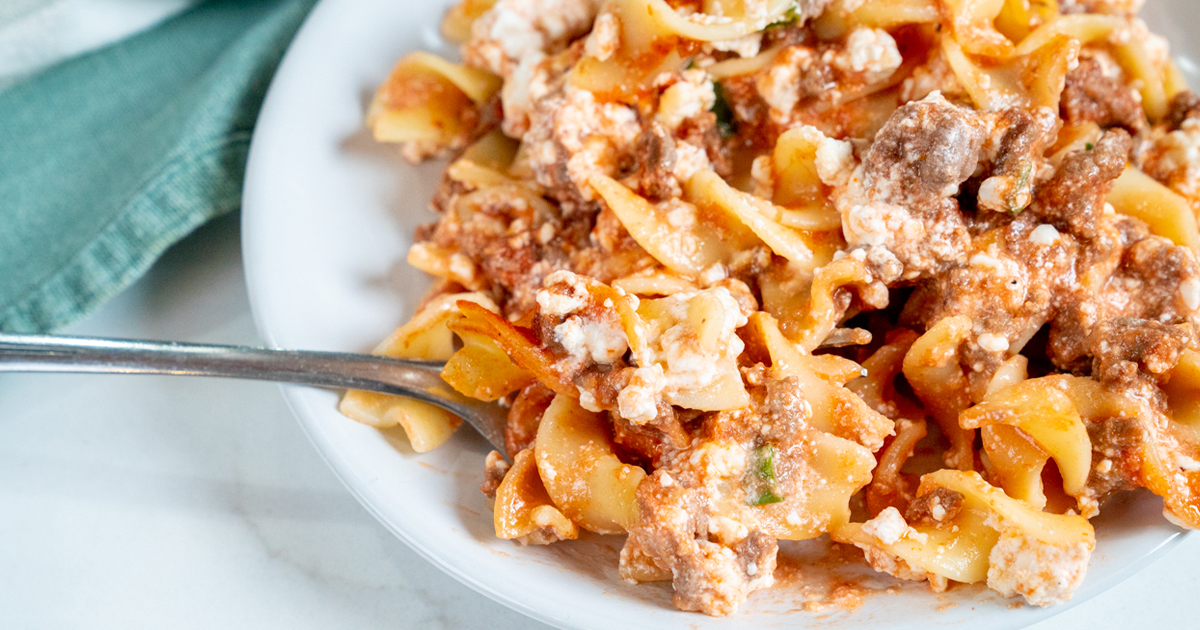 The Pioneer Woman’s Sour Cream Noodle Bake
