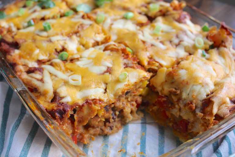 Mexican Black Bean Lasagna
