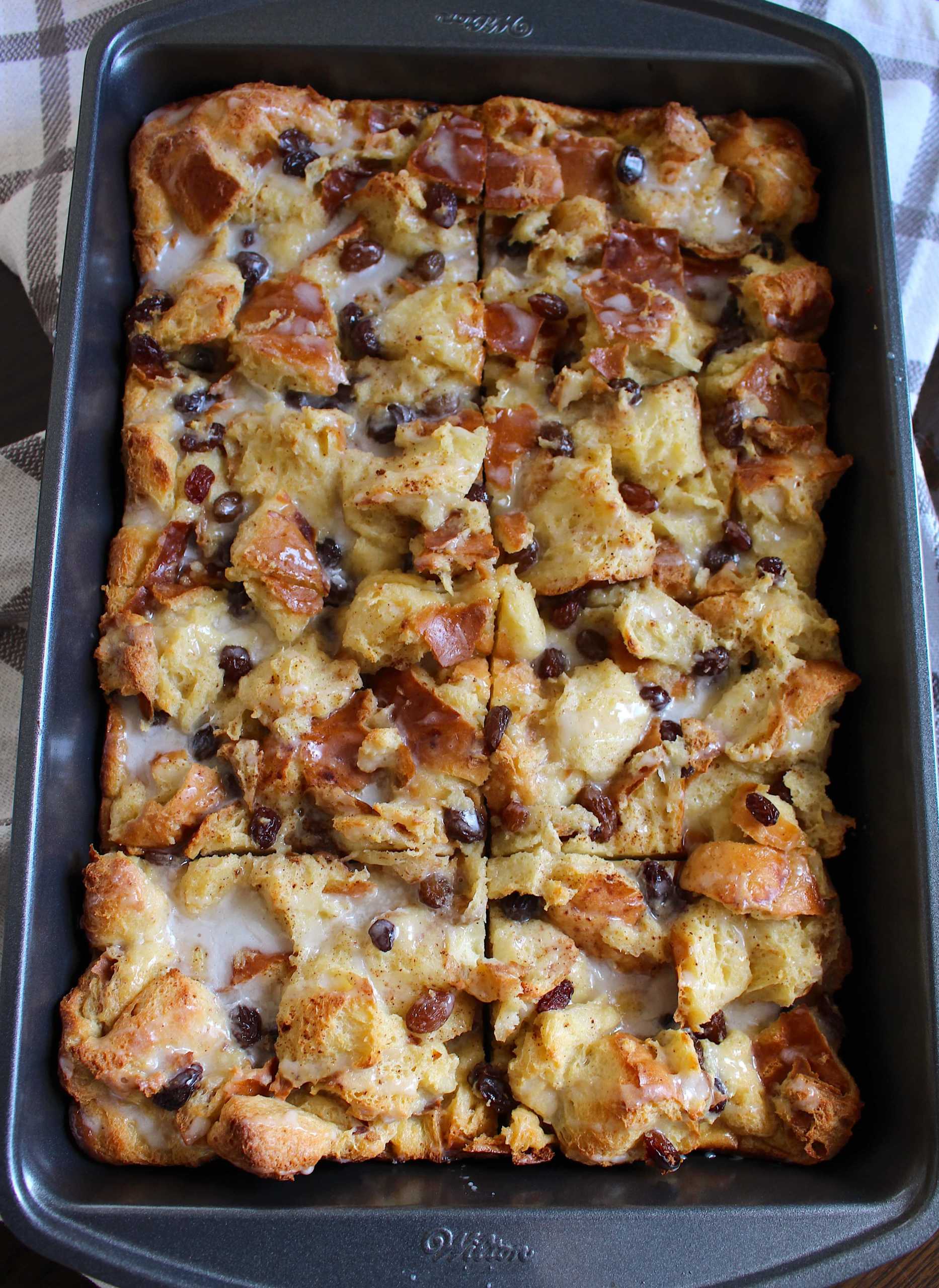 Cinnamon Raisin Bread Pudding 7-min