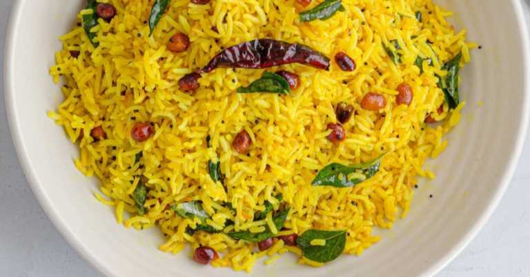 Indian Lemon Rice (Chitrana)