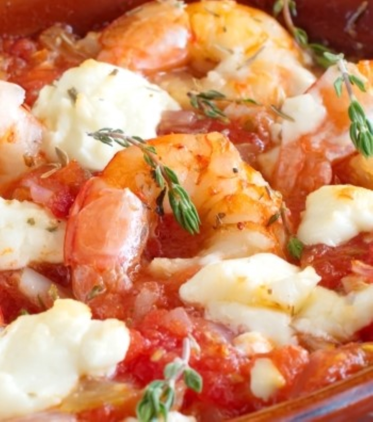 Baked Greek Shrimp Skillet with Feta (Shrimp Saganaki) - Kalefornia Kravings