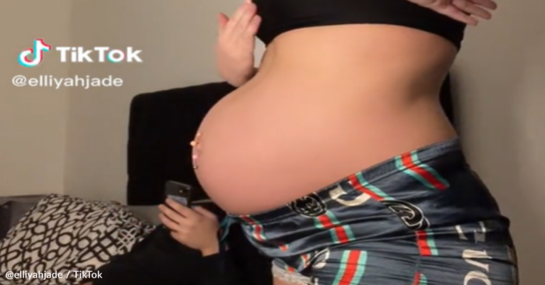 Mom Films Incredible Moment Her Baby Bump Changes Shape