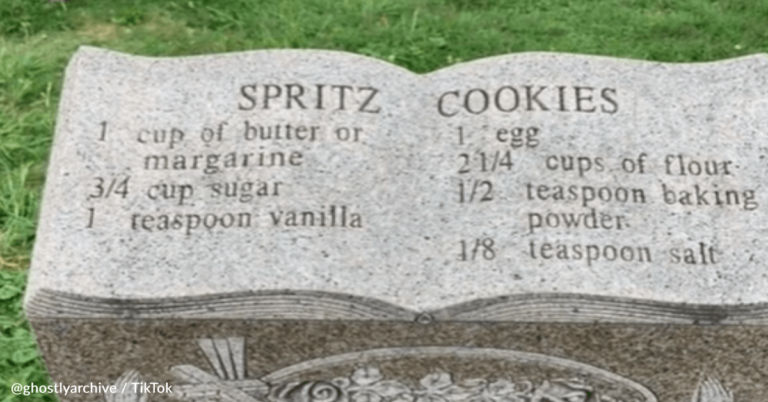 Woman Finds Recipes On Gravestone And Makes Them