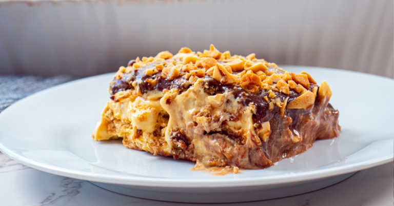 No-Bake Peanut Butter Eclair Cake
