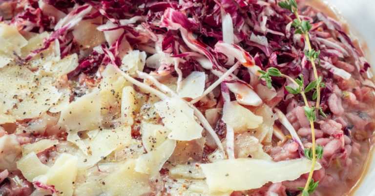 Caramelized Radicchio Risotto