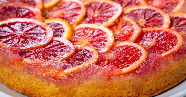 Blood Orange Campari Cake