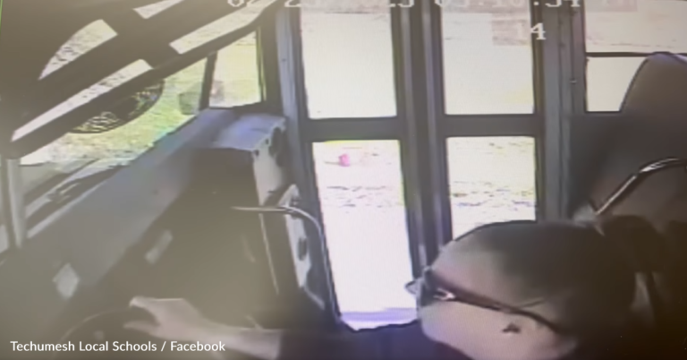 Heroic Bus Driver Saves Student From Reckless Car