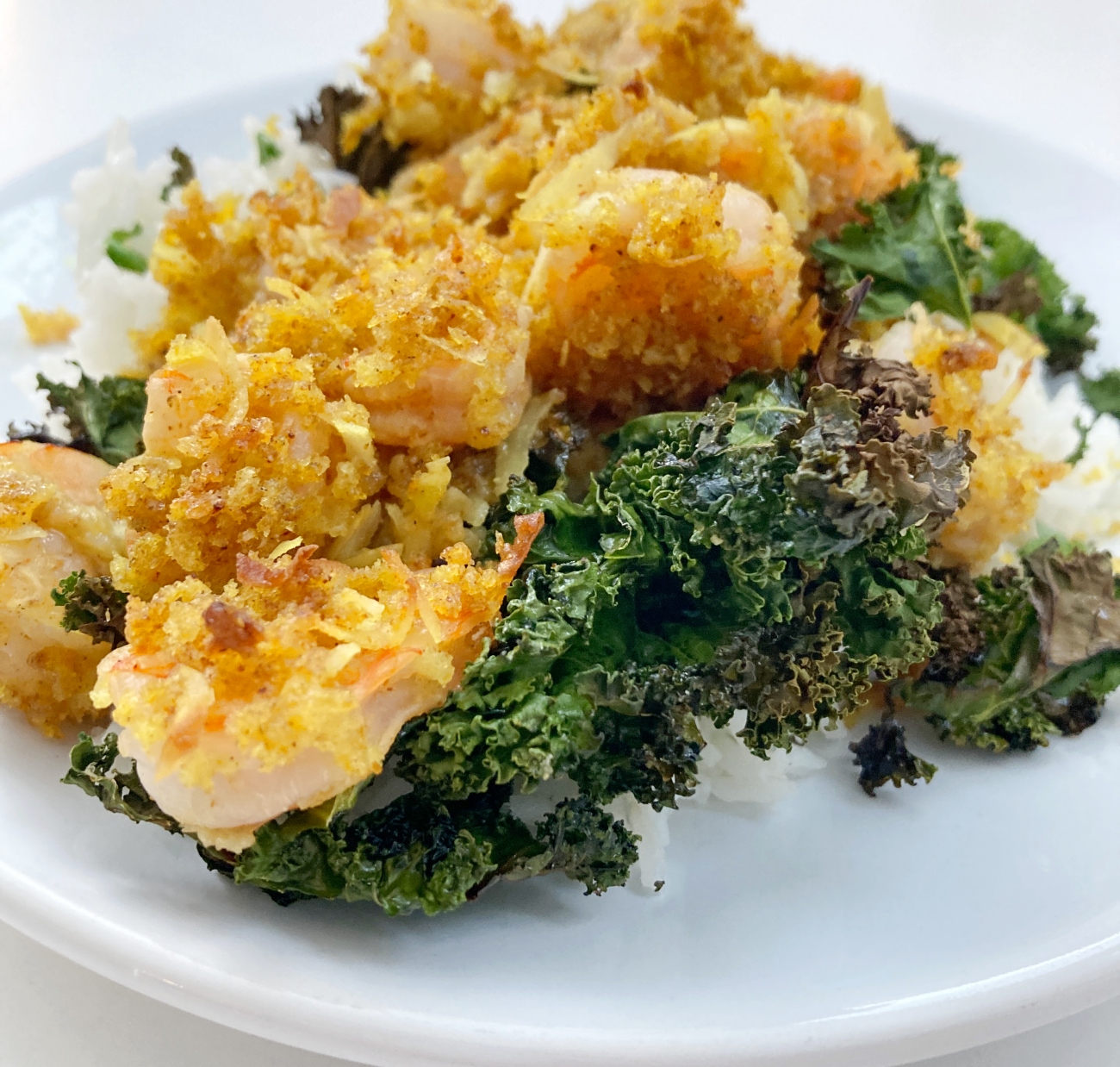 Coconut Curry Shrimp with Kale