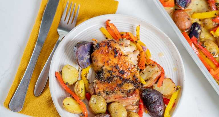 Sheet Pan Chicken Souvlaki