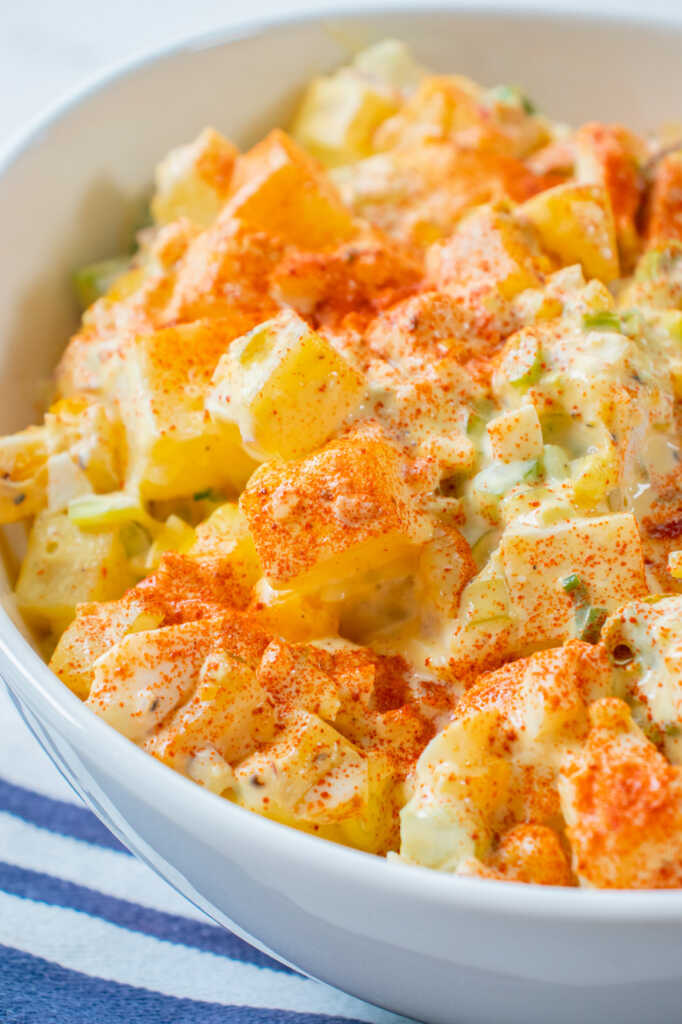 Deviled Egg Potato Salad 12 Tomatoes