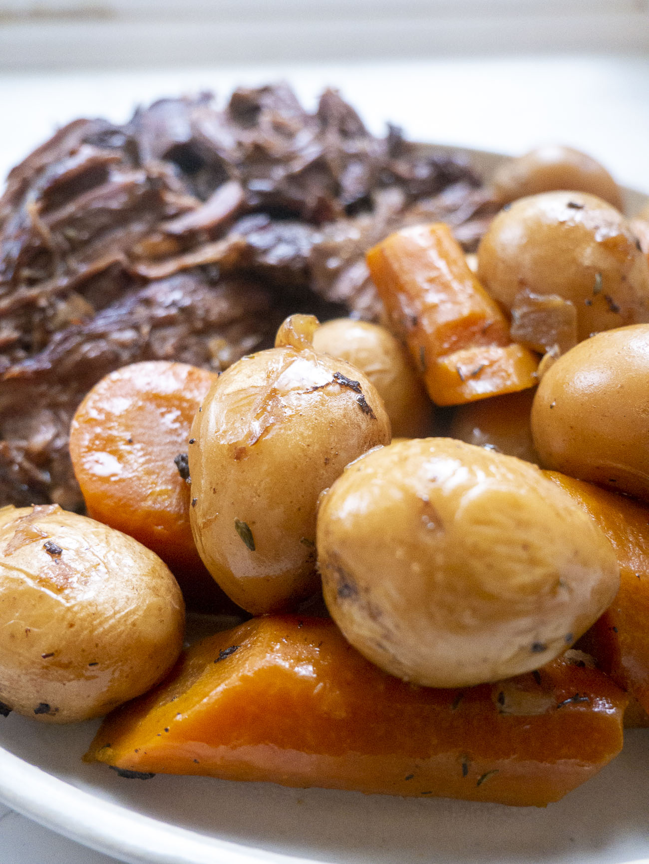 Instant Pot Pot Roast with Potatoes & Carrots - Creme De La Crumb