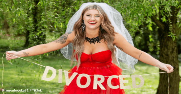 Woman Goes Viral For Burning Her Wedding Dress In Post-Divorce Celebration