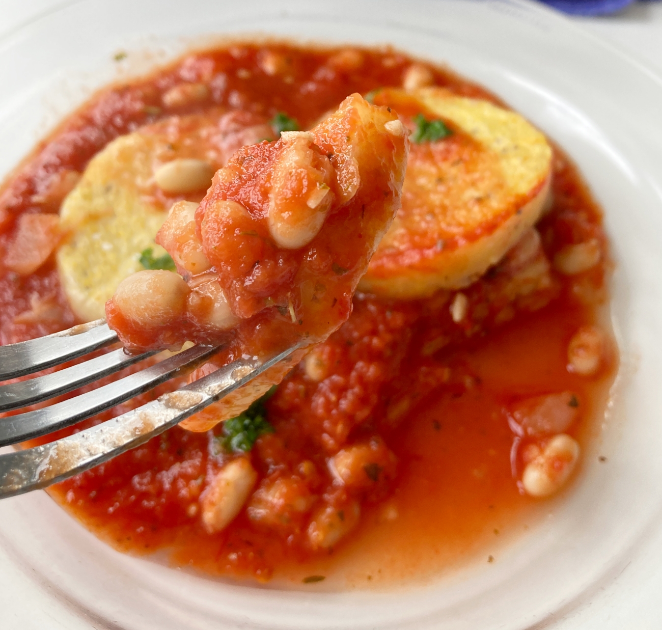 Broiled Polenta with Beans