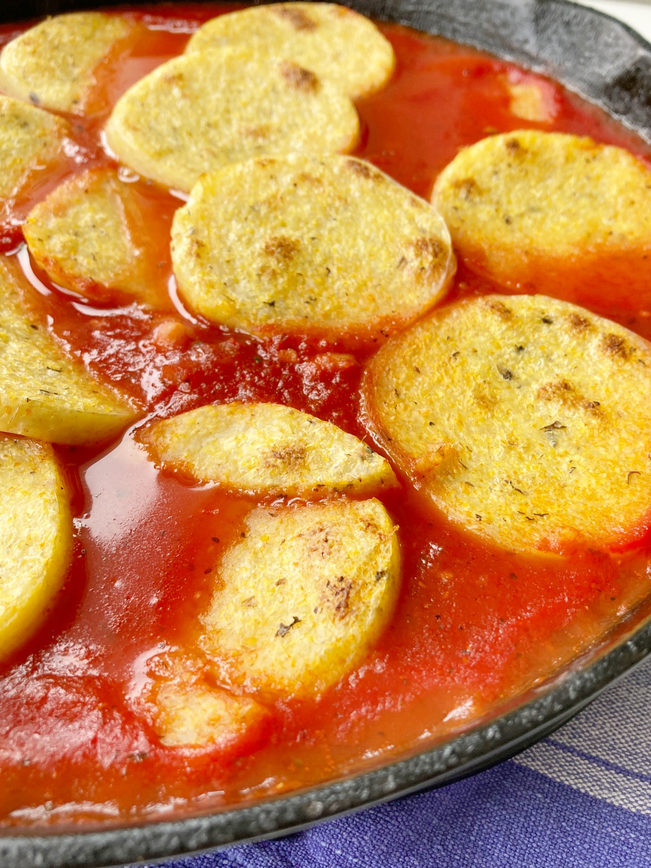 Broiled Polenta with Beans