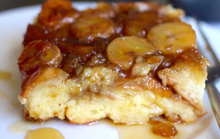 Bananas Foster French Toast Bake
