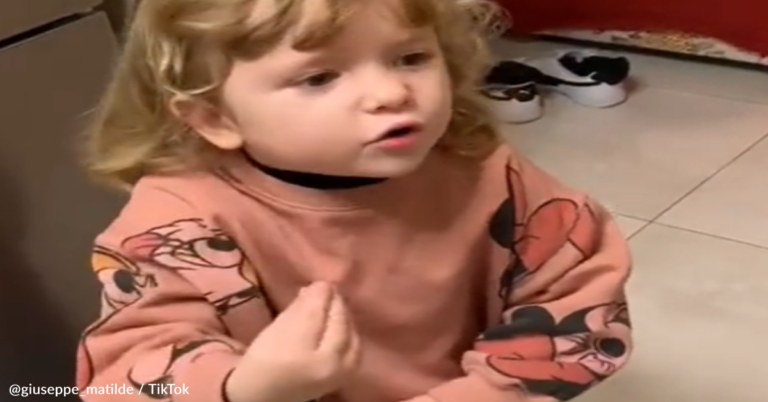 Italian Toddler Uses Perfect Hand Gestures To Show Her Frustation