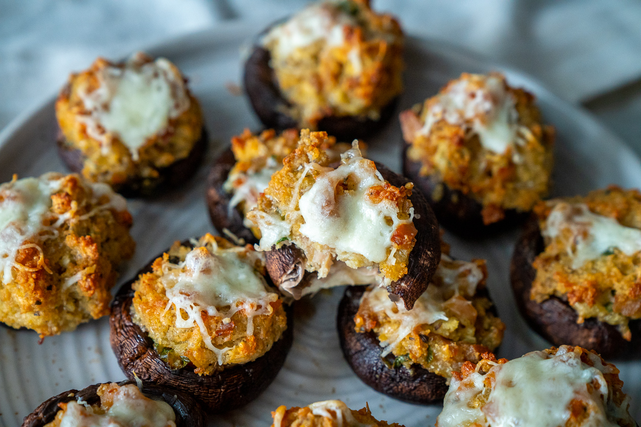 Copycat Olive Garden Stuffed Mushrooms