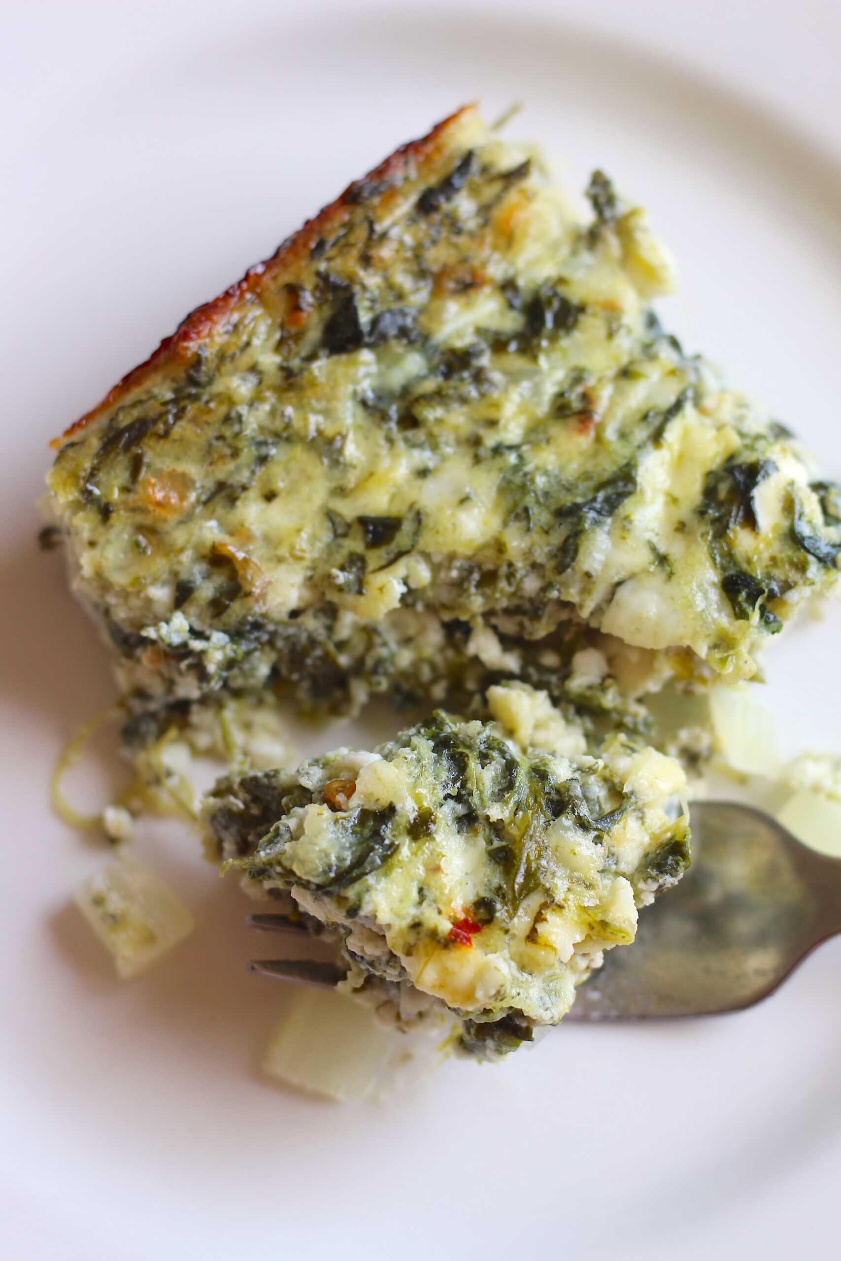 Spinach and feta casserole 9-min