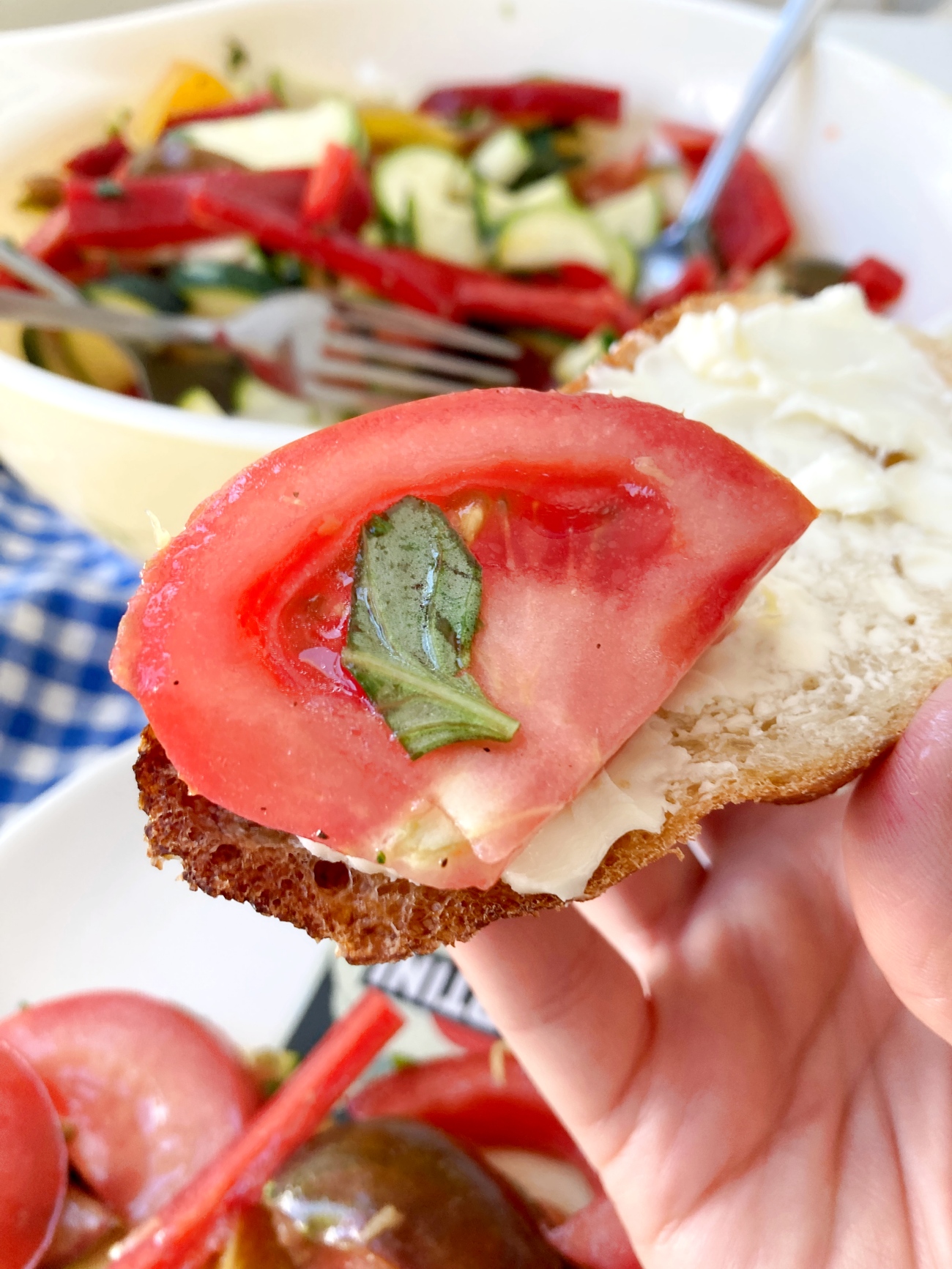 Heirloom Tomato Zucchini Salad
