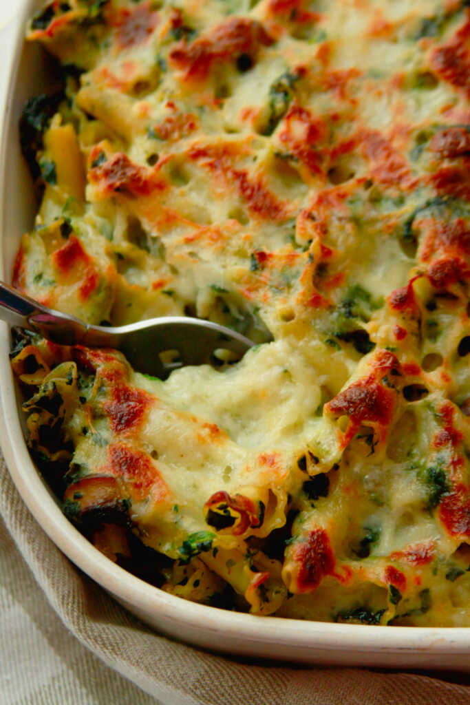 Quick Spinach And Mushroom Pasta Bake | 12 Tomatoes