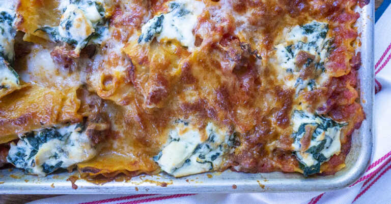 Giada’s Crispy Sheet Pan Lasagna