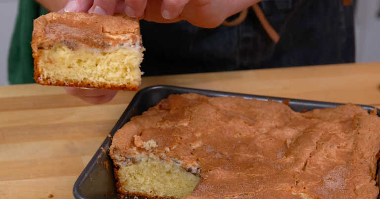 Lightening Cake — A Dessert Where The Cake And Frosting Bake Together!