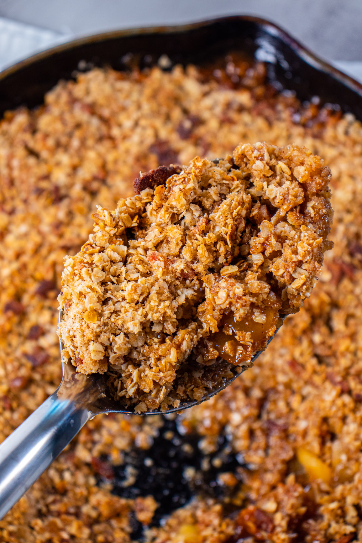 Bacon Caramel Apple Crisp