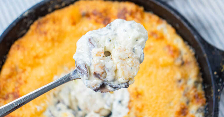 Cream Cheese Stuffed Mushroom Dip