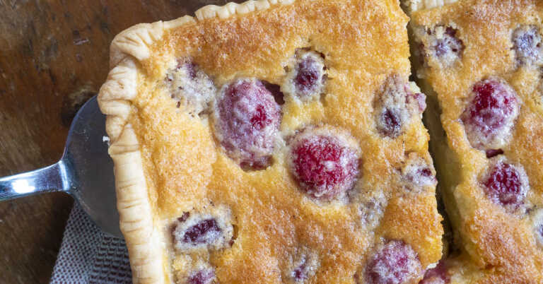 Raspberry Buttermilk Slab Pie