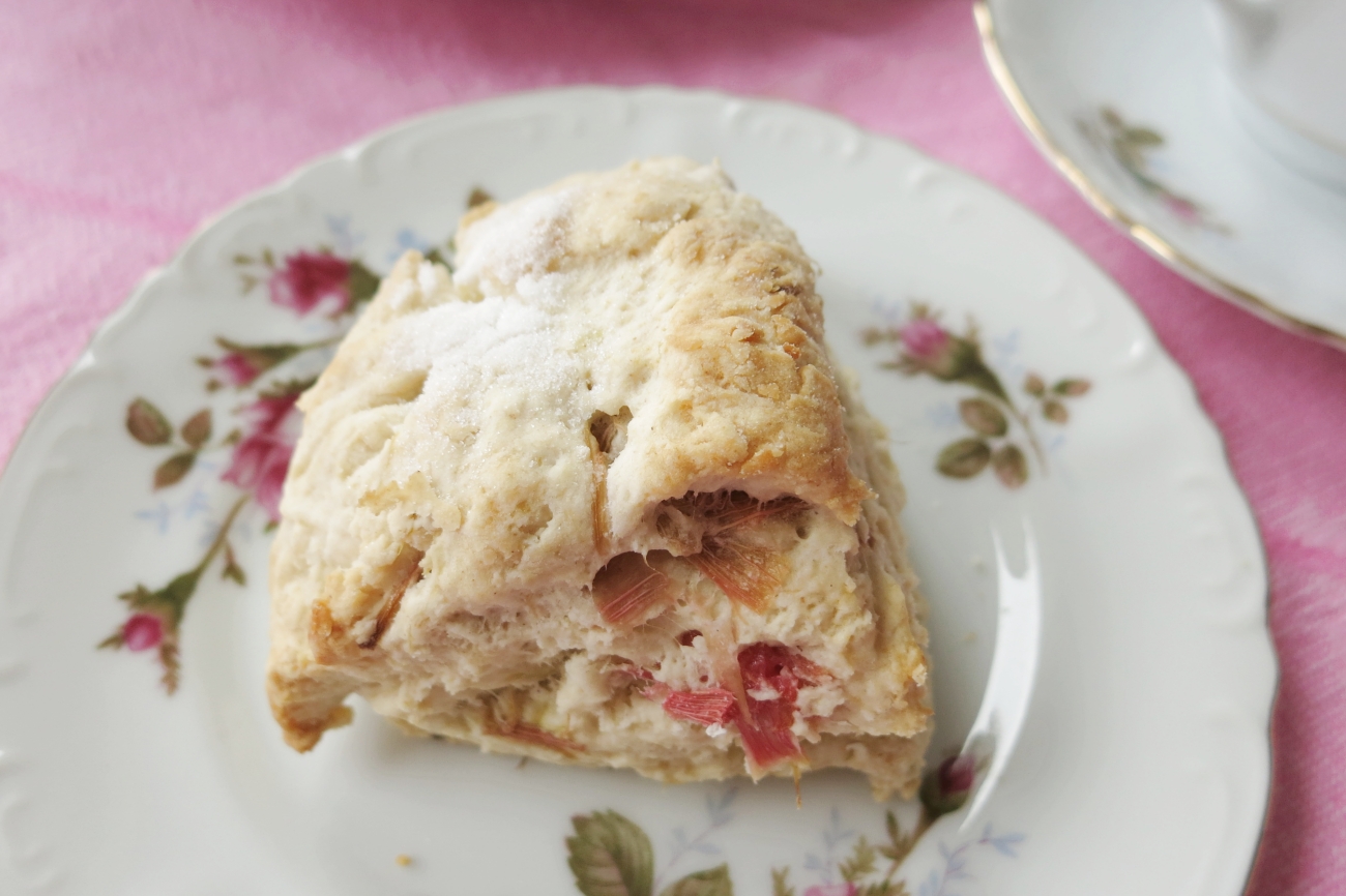 Rhubarb Scones