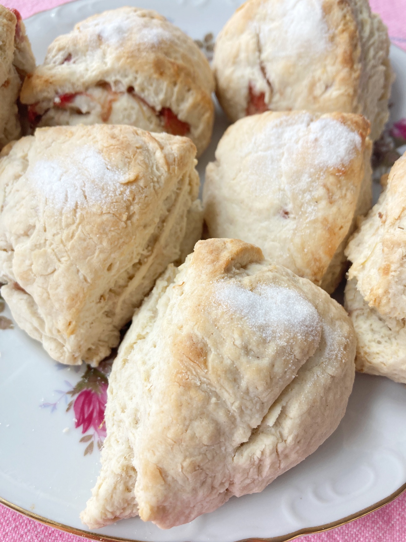 Rhubarb Scones