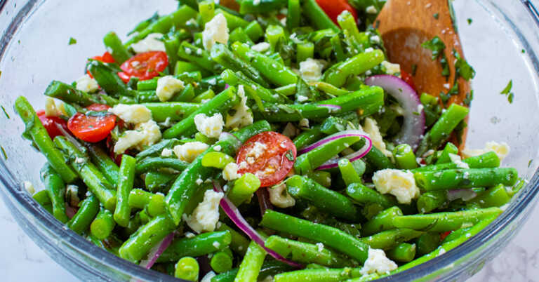 Green Bean Feta Salad