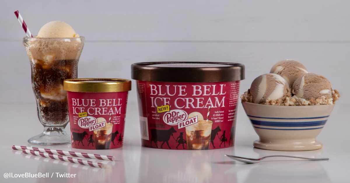 Dr. Pepper Partners With Blue Bell Ice Cream To Release Soda-Flavored ...