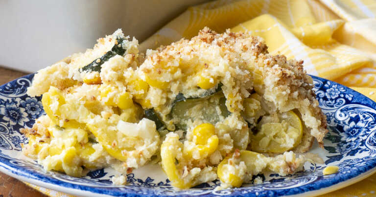 Summer Squash Zucchini Corn Casserole