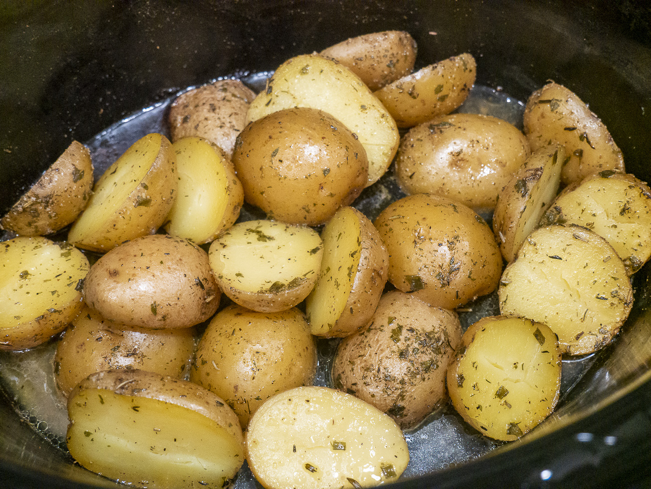 Slow Cooker Baby Potatoes