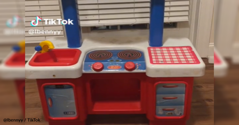 Woman Transforms Kid’s Play Kitchen Into Fabulous Mini Bar Cart