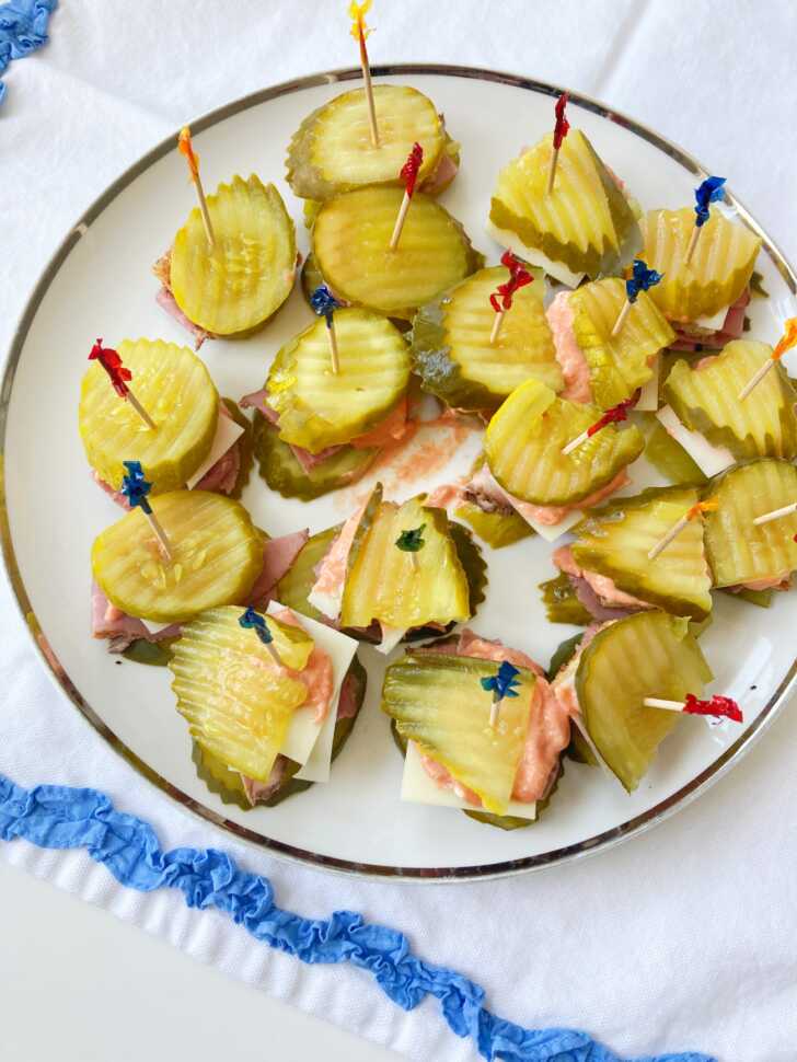 Reuben Pickle Bites 12 Tomatoes