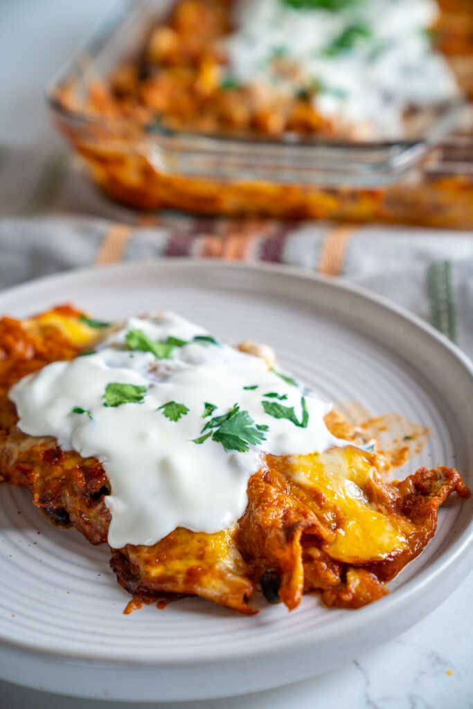 Easy Cheesy Black Bean Enchiladas 12 Tomatoes