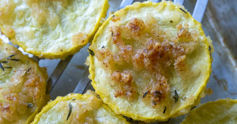 Crispy Roasted Summer Squash