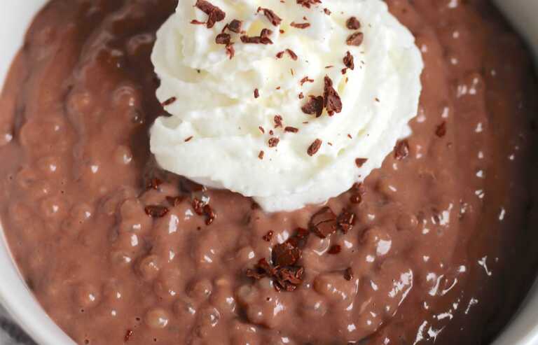 Chocolate Tapioca Pudding