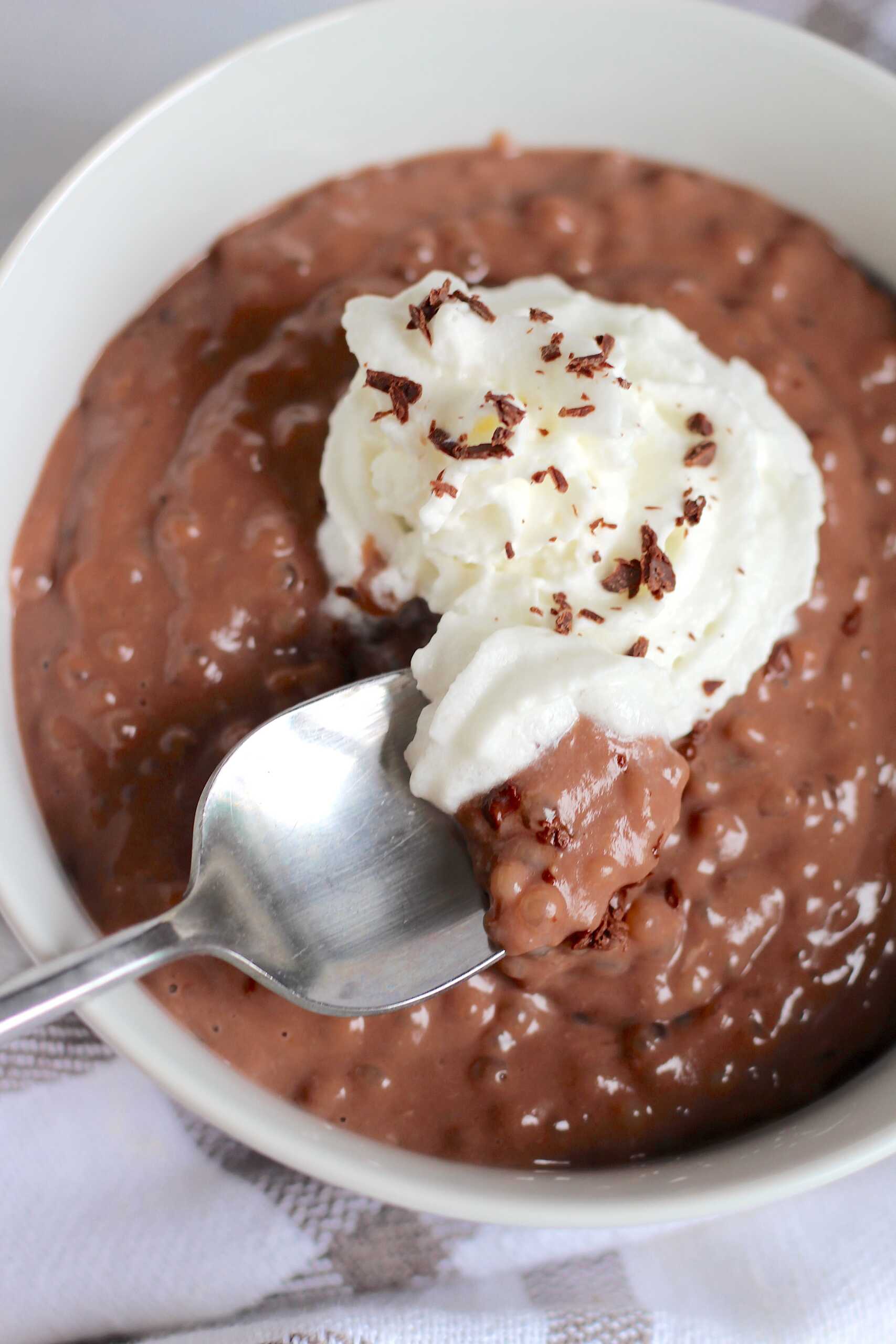 Chocolate tapioca pudding 11-min